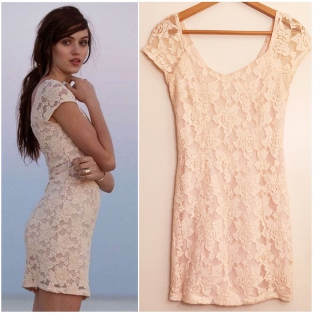 Blush Lace Dress